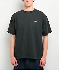 Obey Bold Icon Face Charcoal T-Shirt