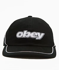 Obey Bold Pigment Black Strapback Hat