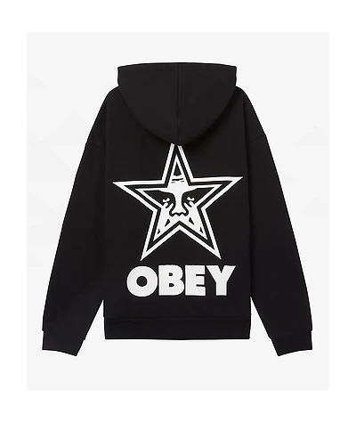 Obey Bold Star Heavyweight Black Hoodie