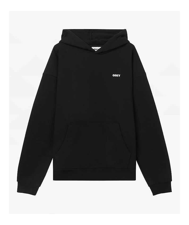 Obey Bold Star Heavyweight Black Hoodie