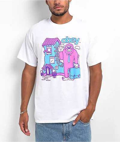 Obey Boot House White T-Shirt