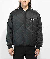 Obey Brux Black Quilted Reversible Jacket