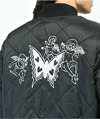 Obey Brux Black Quilted Reversible Jacket