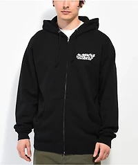 Obey Butterfly Cherubs Black Zip Hoodie