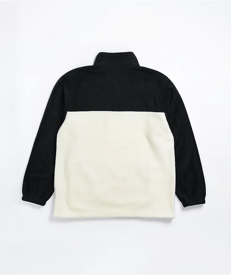 Obey Channel White & Black Tech Fleece Sweatshirt