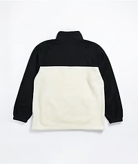 Obey Channel White & Black Tech Fleece Sweatshirt