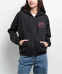 Obey Charade Digital Black & Pink Zip Hoodie