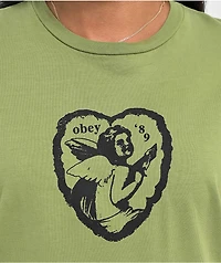 Obey Cherub '89 Green Pigment Dye T-Shirt