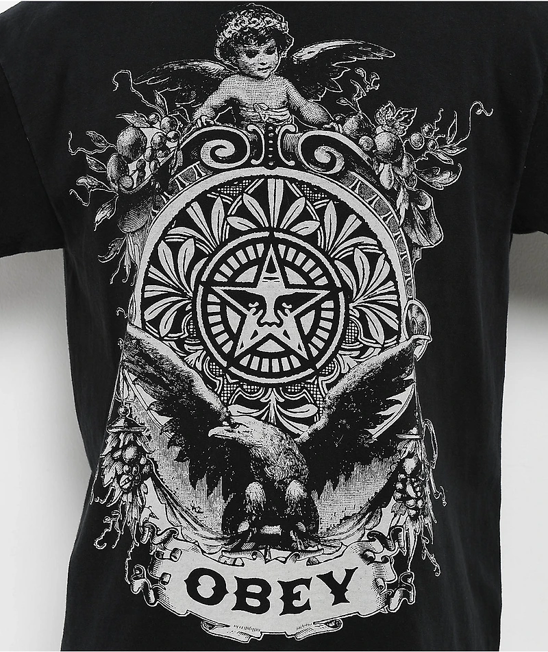 Obey Cherub Black T-Shirt