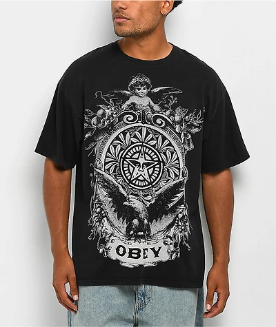 Obey Cherub Black T-Shirt