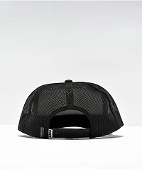 Obey Chisel Black Trucker Hat