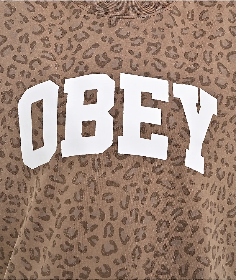 Obey Collegiate Leopard T-Shirt