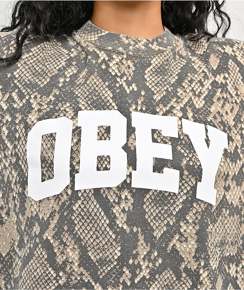 Obey Collegiate Rattlesnake T-Shirt