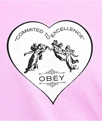 Obey Committed To Excellence Lavender T-Shirt