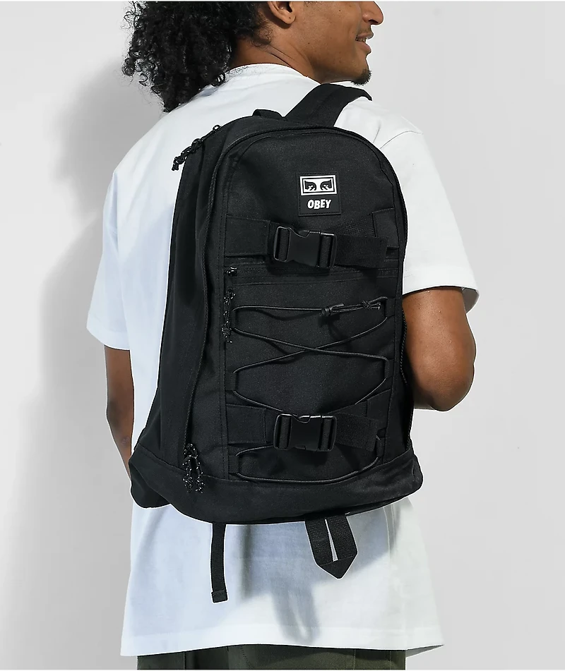 Obey Conditions Black Backpack
