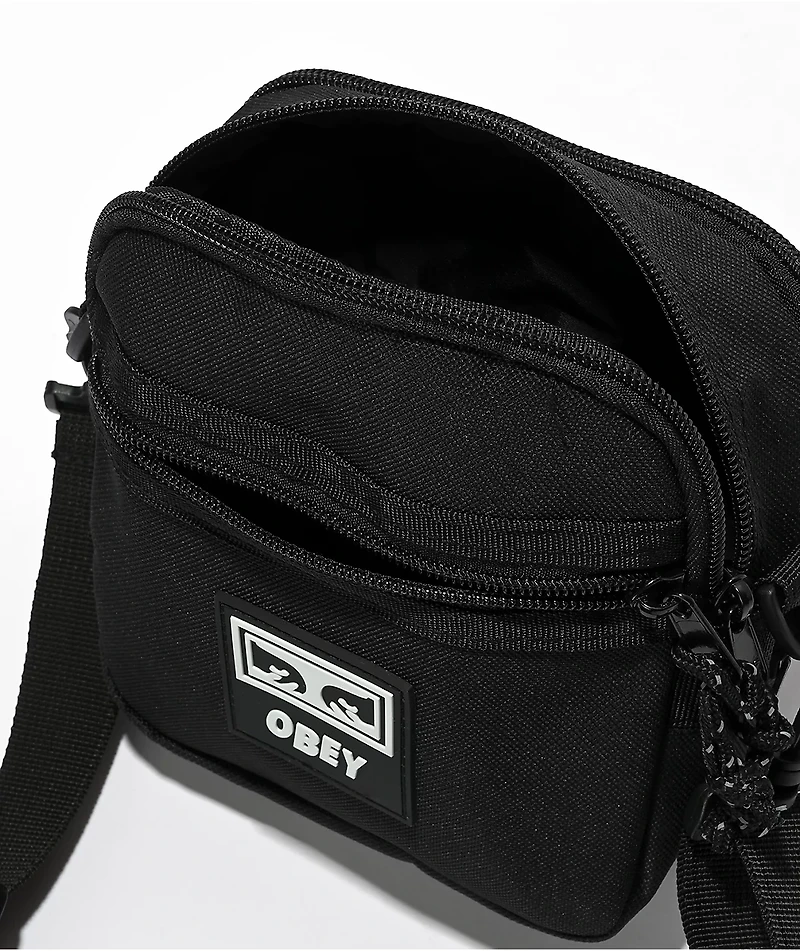 Obey Conditions Black Crossbody Bag