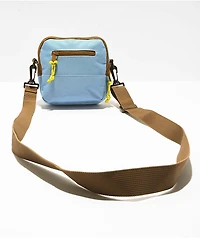 Obey Conditions Brown & Blue Crossbody Bag