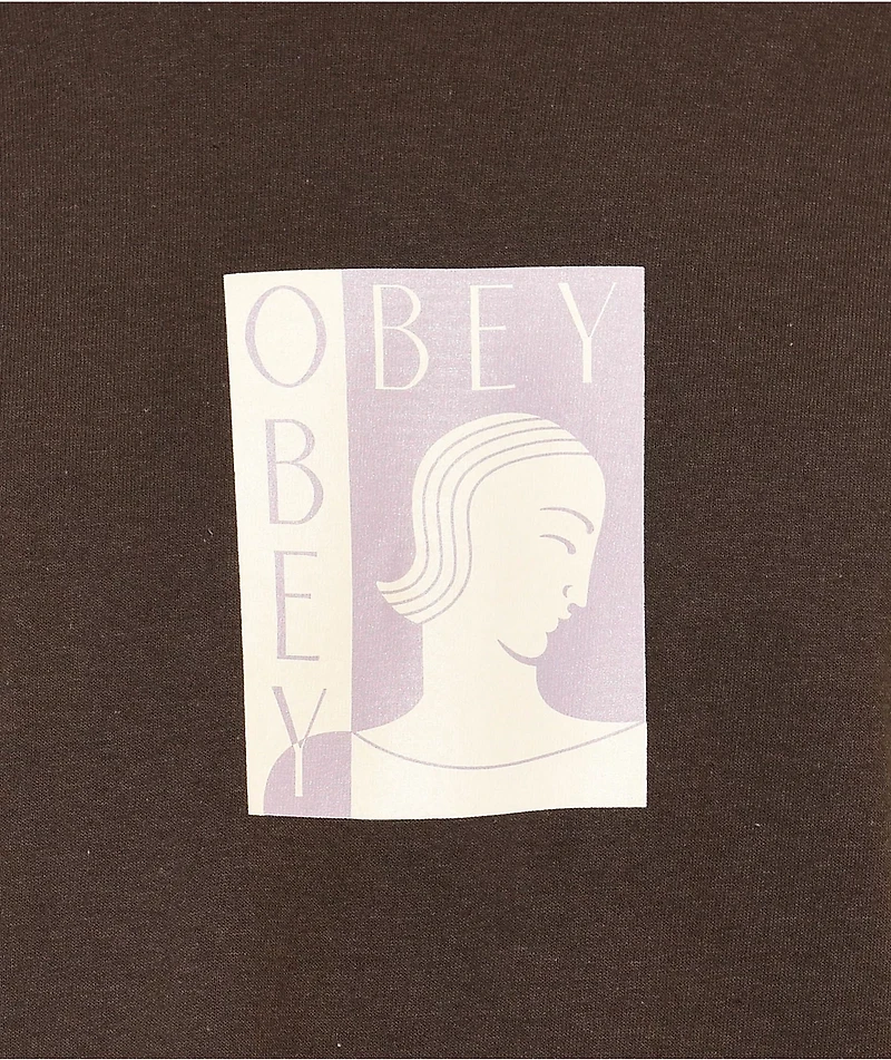 Obey Contemporary Face Brown T-Shirt