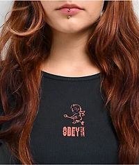 Obey Cupid Black Long Sleeve T-Shirt