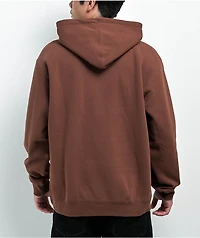 Obey Devil Embroidered Sepia Hoodie