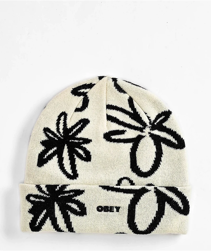 Obey Diana White Beanie