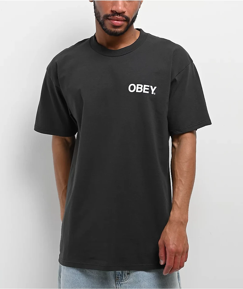 Obey Doberman Vin Black T-Shirt