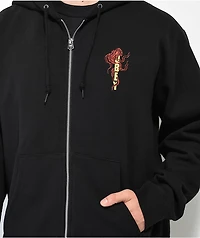 Obey Dragon Black Zip Hoodie