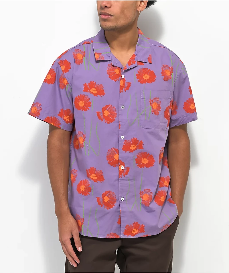 Obey Easy Relaxed Short Sleeve Button Up Shirt