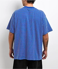 Obey Edwin Striped Blue Knit T-Shirt