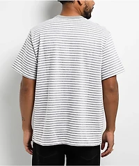 Obey Est. Work Eyes Ash Grey Stripe T-Shirt