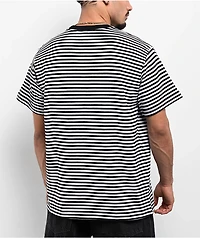 Obey Established Works Eyes Black & White Stripe T-Shirt