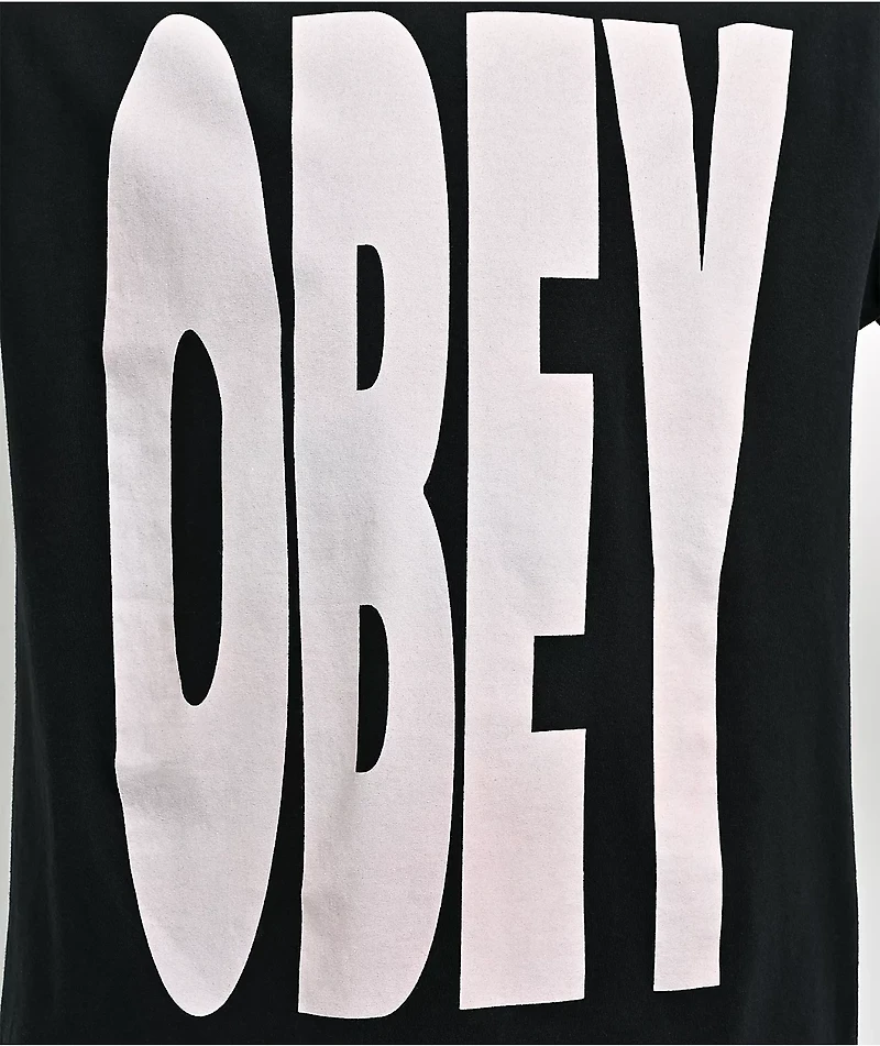 Obey Extended Black T-Shirt