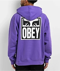 Obey Eyes Icon Purple Hoodie