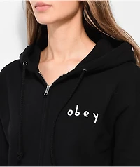 Obey Fairytale Forest Black Zip Hoodie