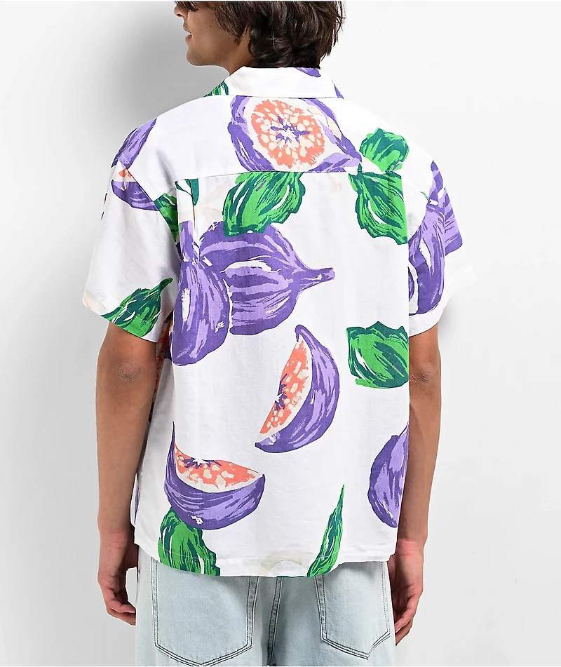Obey Figs White Short Sleeve Shirt