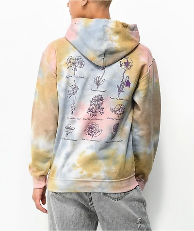 Obey Flower Packet Tie Dye Hoodie