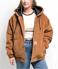 Obey Forever Bomber Brown Corduroy Jacket