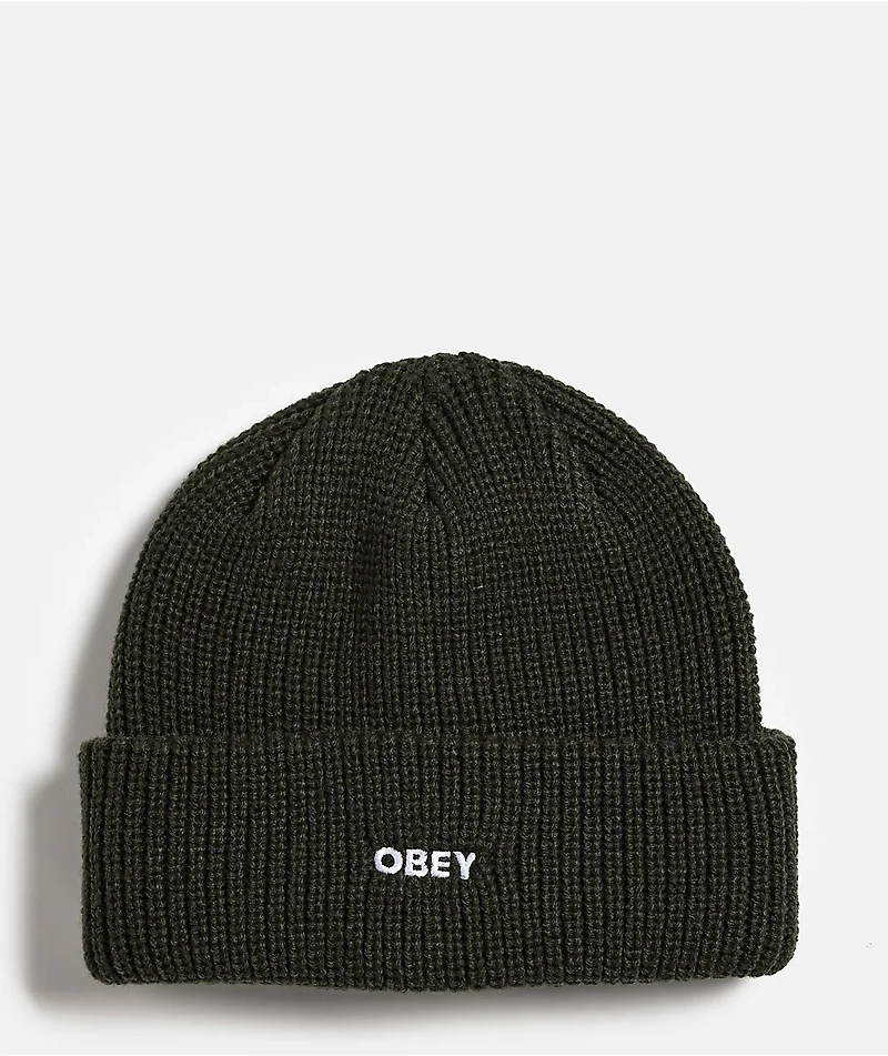 Obey Future Green Beanie