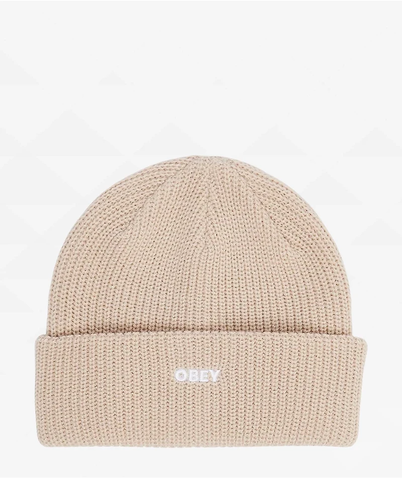 Obey Future Silver Grey Beanie