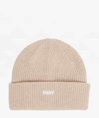 Obey Future Silver Grey Beanie
