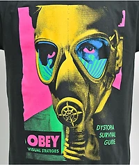 Obey Gas Mask Charcoal T-Shirt