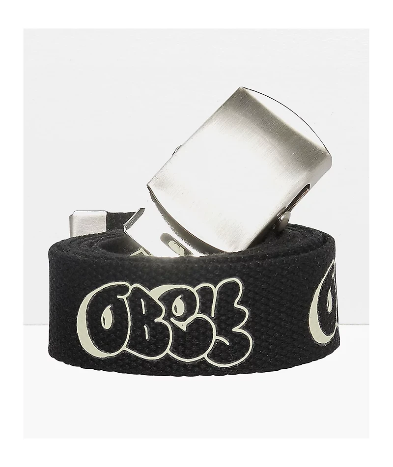 Obey Graffiti Black Web Belt