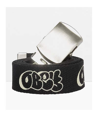 Obey Graffiti Black Web Belt
