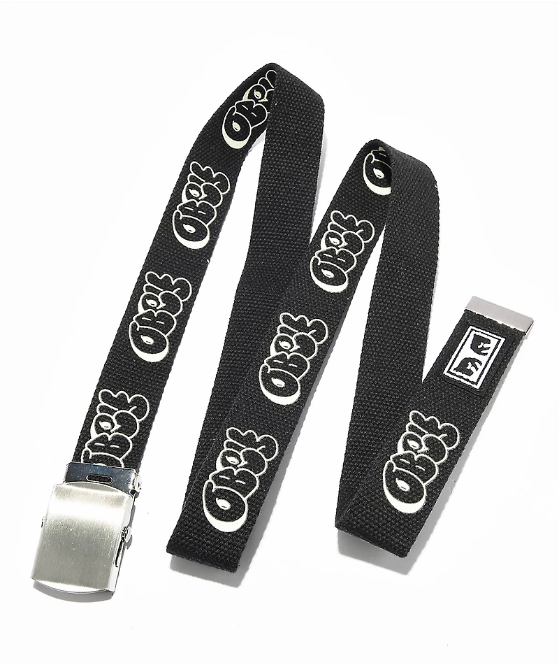 Obey Graffiti Black Web Belt