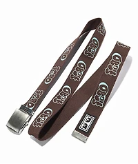 Obey Graffiti Brown Web Belt