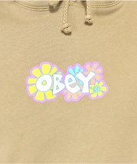 Obey Groovy Daisies Tan Hoodie