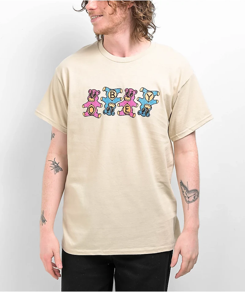 Obey Gummie Bears Natural T-Shirt