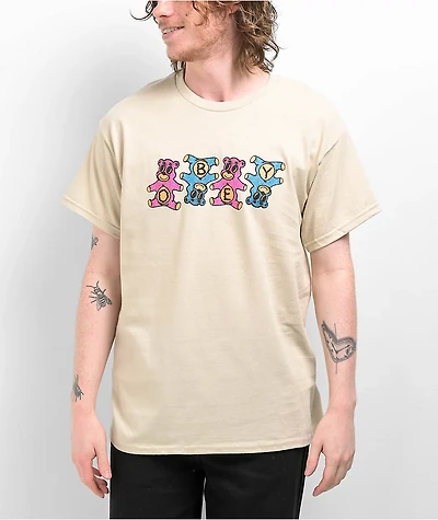 Obey Gummie Bears Natural T-Shirt