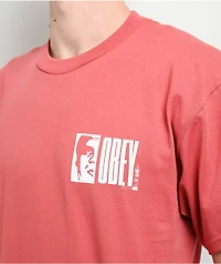 Obey Half Icon Red T-Shirt
