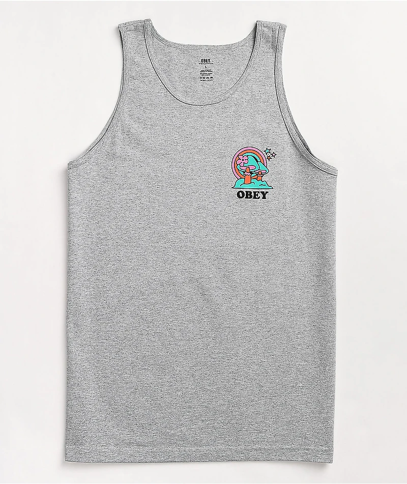 Obey Happy Land Heather Grey Tank Top